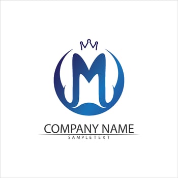 M Letter Logo Template vector