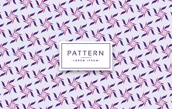 Seamless flowers spinning pattern design, Floral pattern vector background