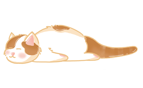 cute sleeping cat png