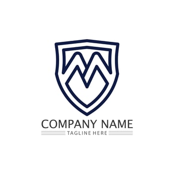 M Letter Logo Template vector