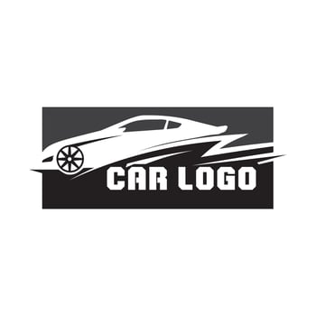 Auto car logo design with concept sports car vehicle icon silhouette.Vector illustration design template. vector