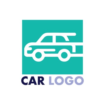 Auto car logo design with concept sports car vehicle icon silhouette.Vector illustration design template. vector