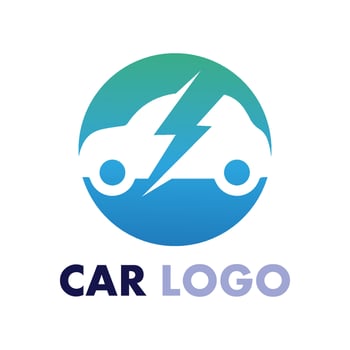 Auto car logo design with concept sports car vehicle icon silhouette.Vector illustration design template. vector