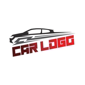Auto car logo design with concept sports car vehicle icon silhouette.Vector illustration design template. vector