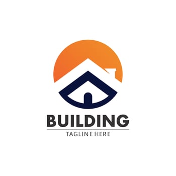 Real estate and home buildings vector logo icons template