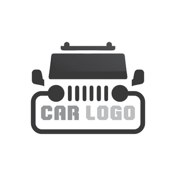 Auto car logo design with concept sports car vehicle icon silhouette.Vector illustration design template. vector