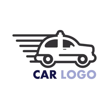 Auto car logo design with concept sports car vehicle icon silhouette.Vector illustration design template. vector