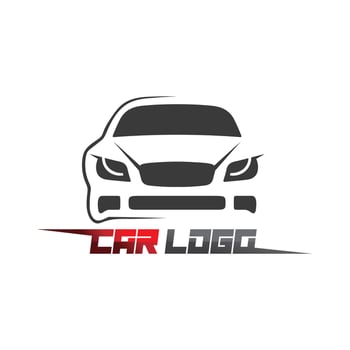 Auto car logo design with concept sports car vehicle icon silhouette.Vector illustration design template. vector