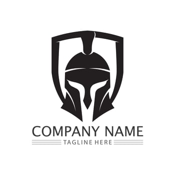 spartan logo icon designs vector