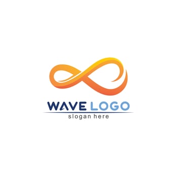 Water wave icon vector