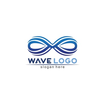 Water wave icon vector