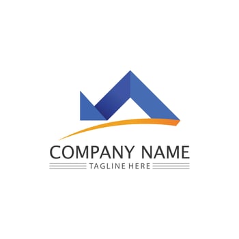 Real estate and home buildings vector logo icons template