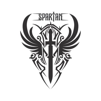 spartan and gladiator helmet logo icon designs vector
