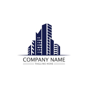 Real estate and home buildings vector logo icons template