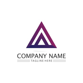 Arrow logo  design vector for music, media, play, digital audio and speed, finance, business template logo