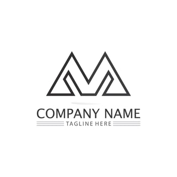 M Letter Logo Template vector