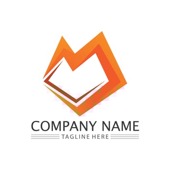 M Letter Logo Template vector