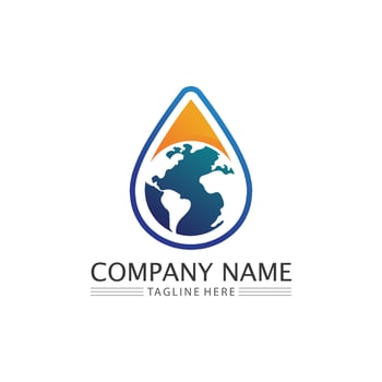 Water drop Logo Template vector