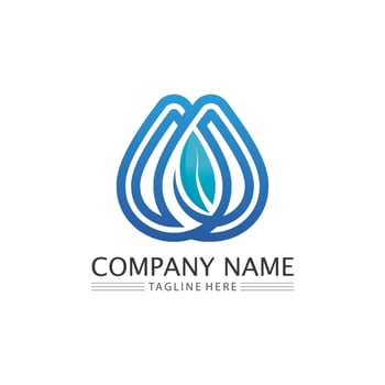 Water drop Logo Template vector
