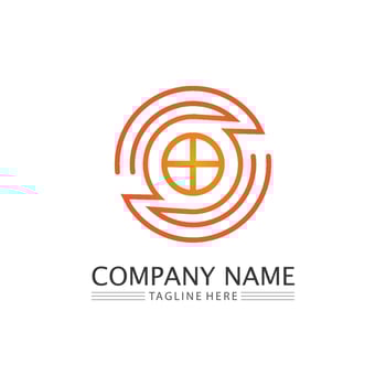 O ring logo business and circle logo design vector