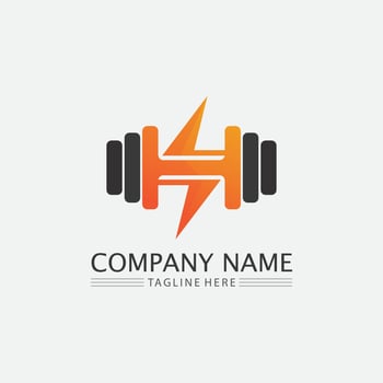 Fitness Logo Design vector illustrationicon