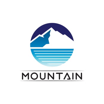 Mountain icon Logo vector