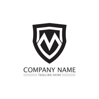 M Letter Logo Template vector