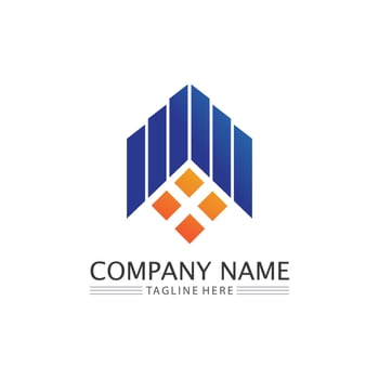 Real estate and home buildings vector logo icons template