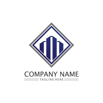Real estate and home buildings vector logo icons template