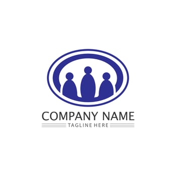 People logo, Team, Succes people work, Group and Community, Group Company and Business logo vector and design Care, Family icon Succes logo