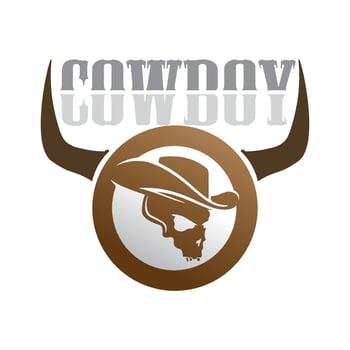 cowboy hat logo icon vector design template