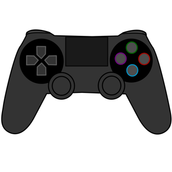 black joystick design png