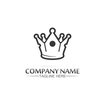 Crown Logo king logo queen logo, princess, Template vector icon illustration design imperial, royal, and  succes logo business