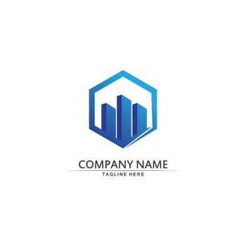Real estate and home buildings vector logo icons template