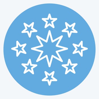 Icon Fireworks. related to Amusement Park symbol. blue eyes style. simple design editable. simple illustration vector