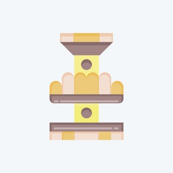 Icon Drop Tower. related to Amusement Park symbol. flat style. simple design editable. simple illustration vector