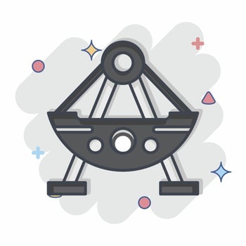 Icon Boat. related to Amusement Park symbol. comic style. simple design editable. simple illustration vector