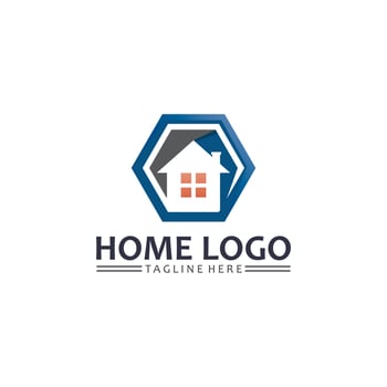 Real estate and home buildings vector logo icons template