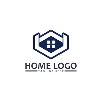 Home and house logo design vetor, logo , architecture and building, design property , stay at home estate Business logo, Construction Graphic, icon home logo vector