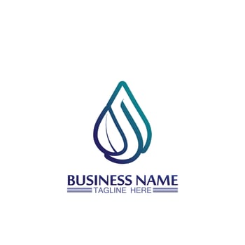 Water drop Logo Template vector