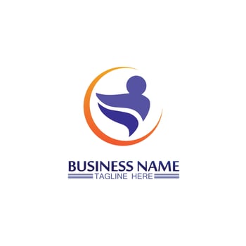 succes logo team work brand and business logo, vector community, unity colorful and friendship , partner teamwork care logo