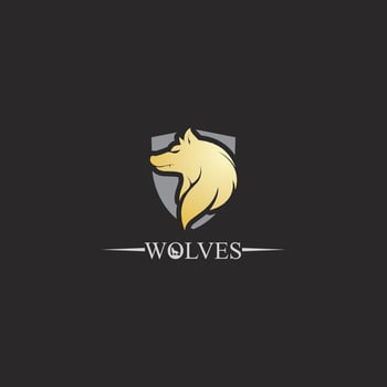 wolves logo, fox, wolf head, animal vetor and logo design wild  roar dog illustration, abstract for game logo symbol head animal vector