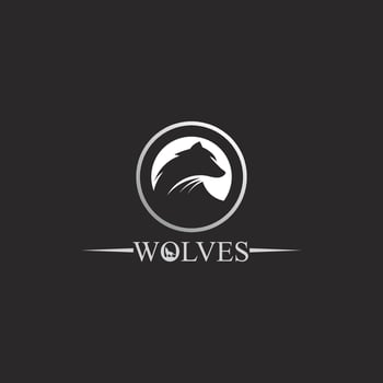 wolves logo, fox, wolf head, animal vetor and logo design wild  roar dog illustration, abstract for game logo symbol head animal vector