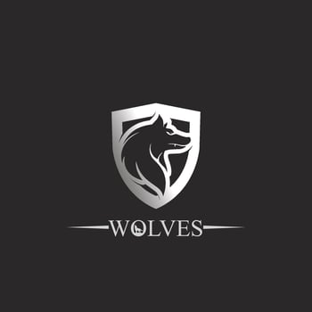 wolves logo, fox, wolf head, animal vetor and logo design wild  roar dog illustration, abstract for game logo symbol head animal vector