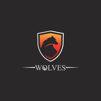 wolves logo, fox, wolf head, animal vetor and logo design wild  roar dog illustration, abstract for game logo symbol head animal vector
