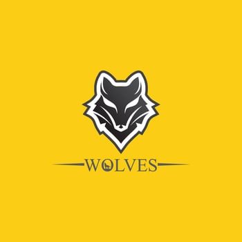 wolves logo, fox, wolf head, animal vetor and logo design wild  roar dog illustration, abstract for game logo symbol head animal vector