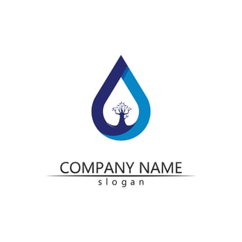 Water drop Logo Template vector