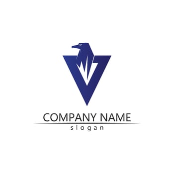 Black wing logo symbol for a professional designer vector