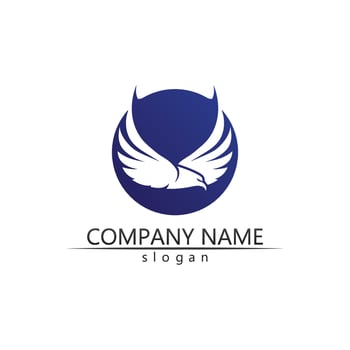 Black wing logo symbol for a professional designer vector