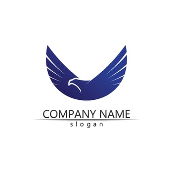 Black wing logo symbol for a professional designer vector